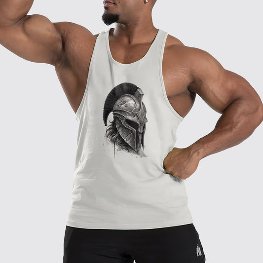 Warrior Spirit 3D Tank Top – Fierce Battle Artwork for Gym Warriors- TT01500