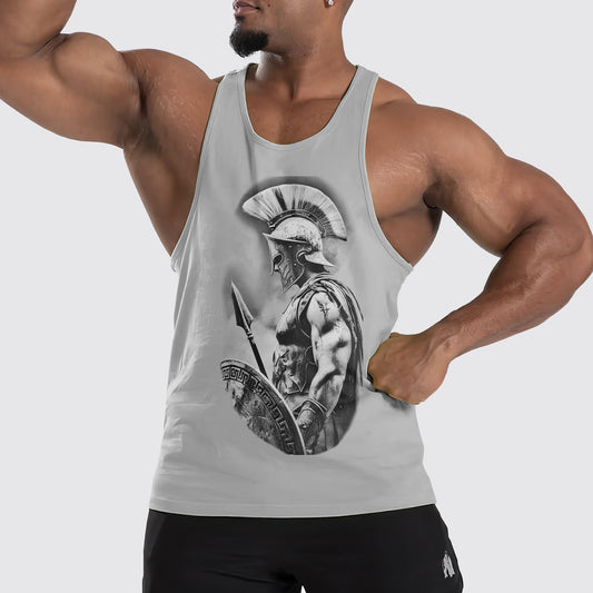 Warrior Spirit 3D Tank Top – Fierce Battle Artwork for Gym Warriors- TT01504