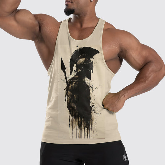 Warrior Spirit 3D Tank Top – Fierce Battle Artwork for Gym Warriors- TT01518