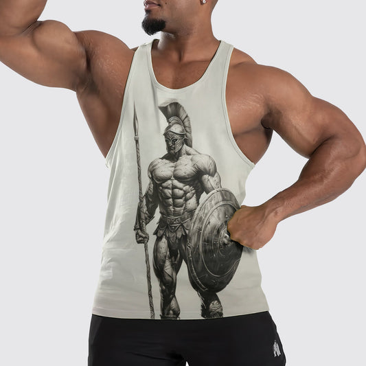 Warrior Spirit 3D Tank Top – Fierce Battle Artwork for Gym Warriors- TT01548