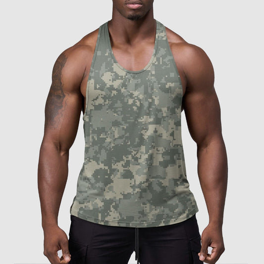 StealthFlex Camo Tank Top- Performance Fit for Bodybuilders- TT01563