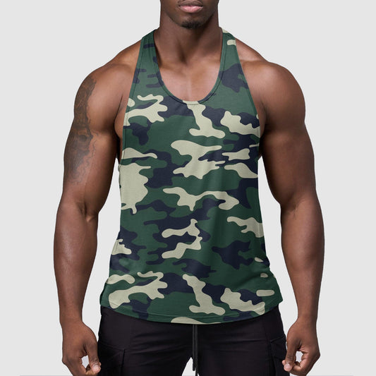 StealthFlex Camo Tank Top- Performance Fit for Bodybuilders- TT01583