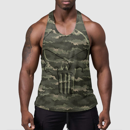 StealthFlex Camo Tank Top- Performance Fit for Bodybuilders- TT01587