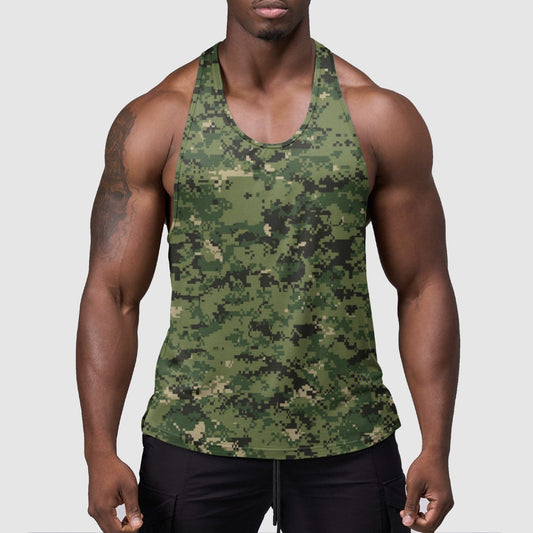 StealthFlex Camo Tank Top- Performance Fit for Bodybuilders- TT01588