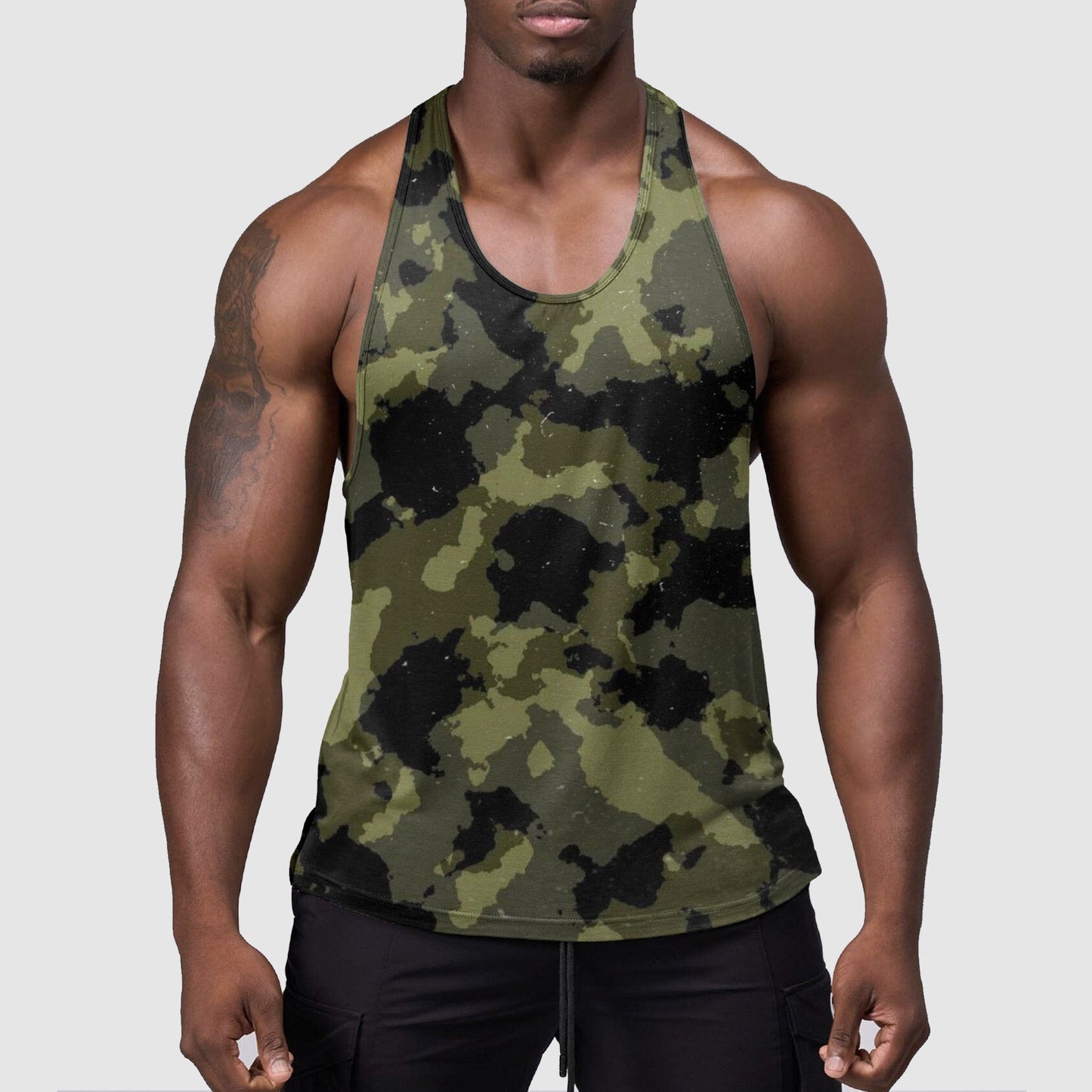 StealthFlex Camo Tank Top- Performance Fit for Bodybuilders- TT01592