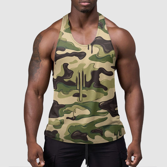 StealthFlex Camo Tank Top- Performance Fit for Bodybuilders- TT01594