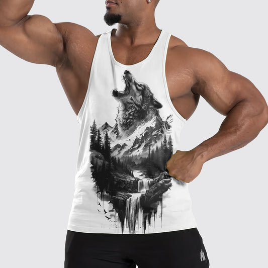 Wolf Howl Tank Top – Strength and Spirit Edition- TT01642