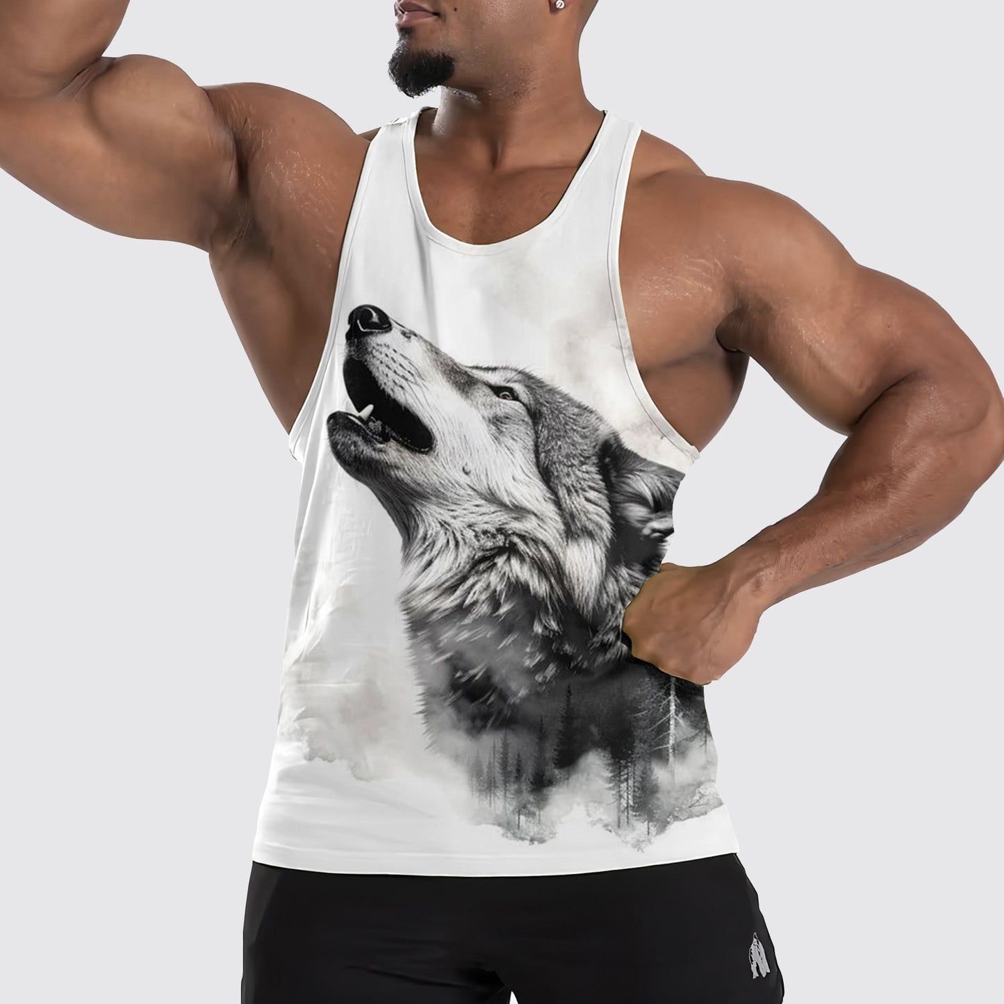 Wolf Howl Tank Top – Strength and Spirit Edition- TT01673