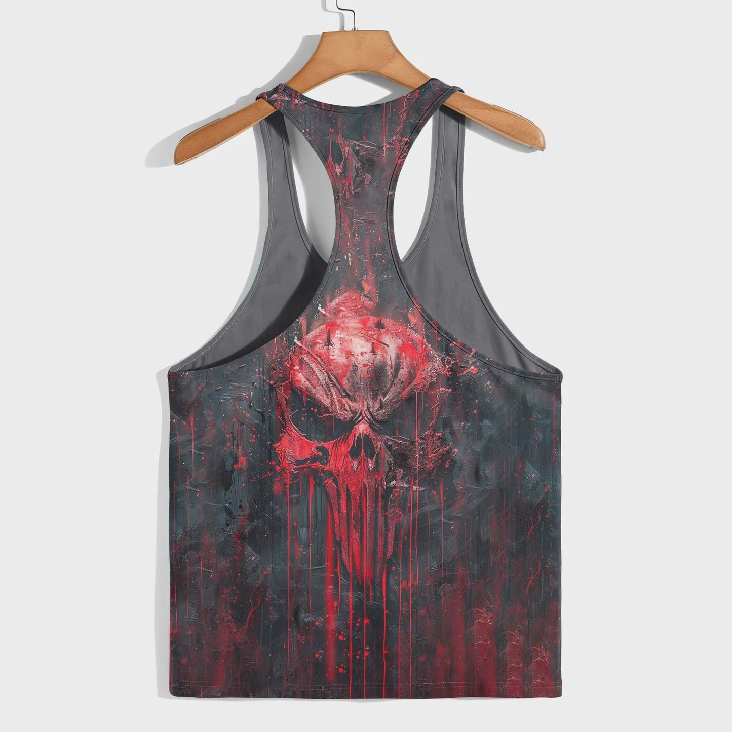 Skull 3D Racerback Tank Top- TT01769