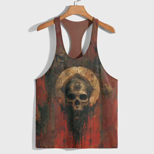 Skull 3D Racerback Tank Top- TT01779