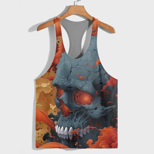 Skull 3D Racerback Tank Top- TT01780