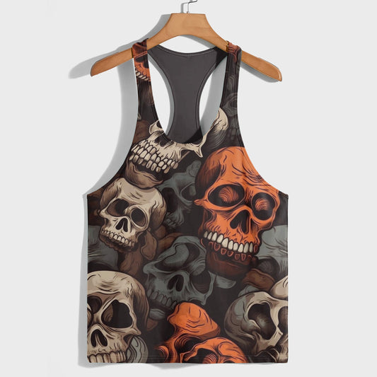 Skull 3D Racerback Tank Top- TT01842