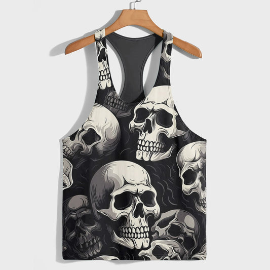 Skull 3D Racerback Tank Top- TT01843