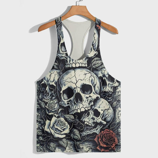 Skull 3D Racerback Tank Top- TT01845