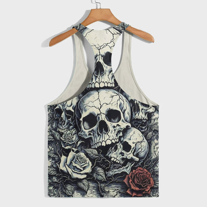 Skull 3D Racerback Tank Top- TT01845