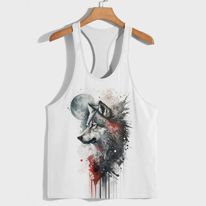 Savage Wolf Racerback Tank Top- TT01893
