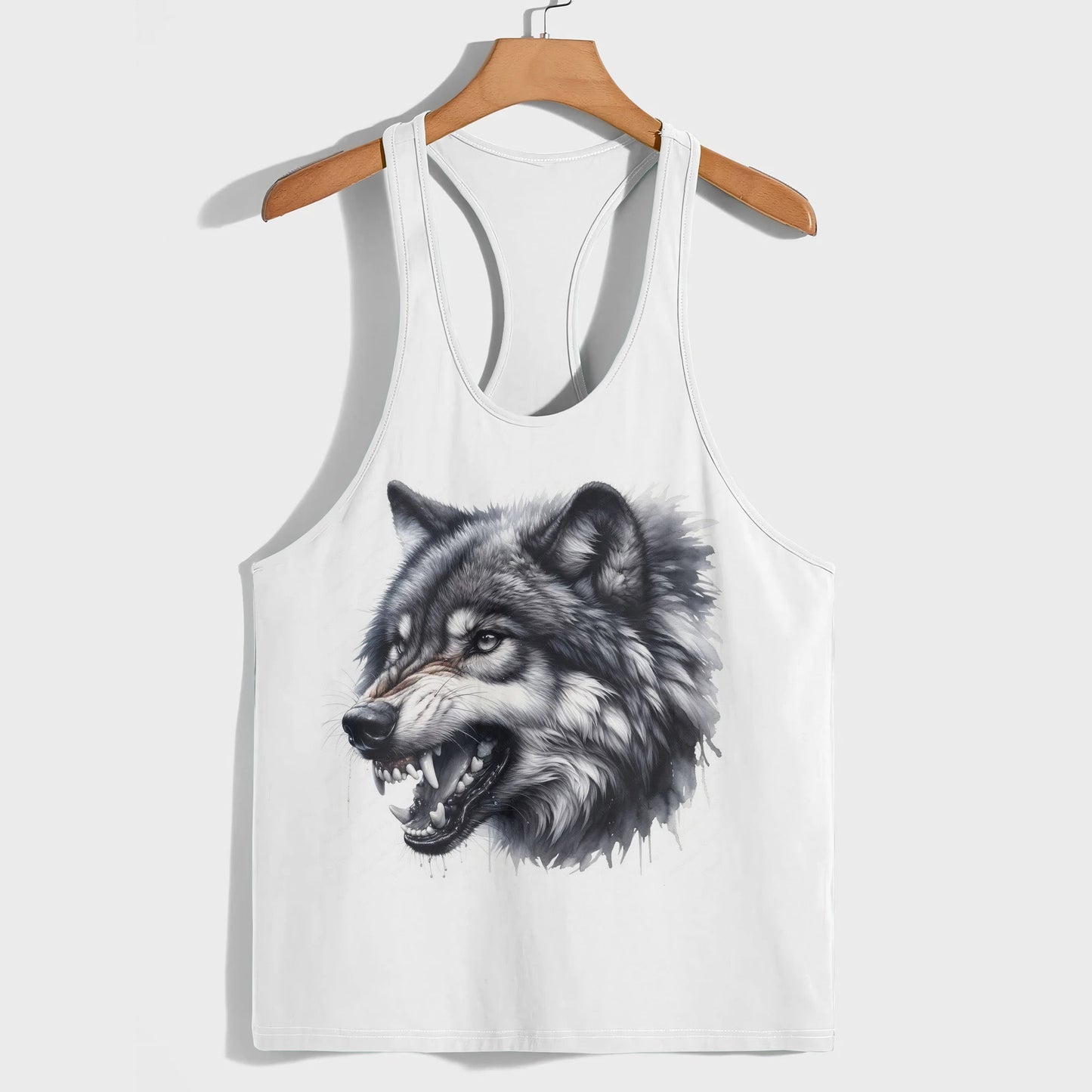 Savage Wolf Racerback Tank Top- TT01897