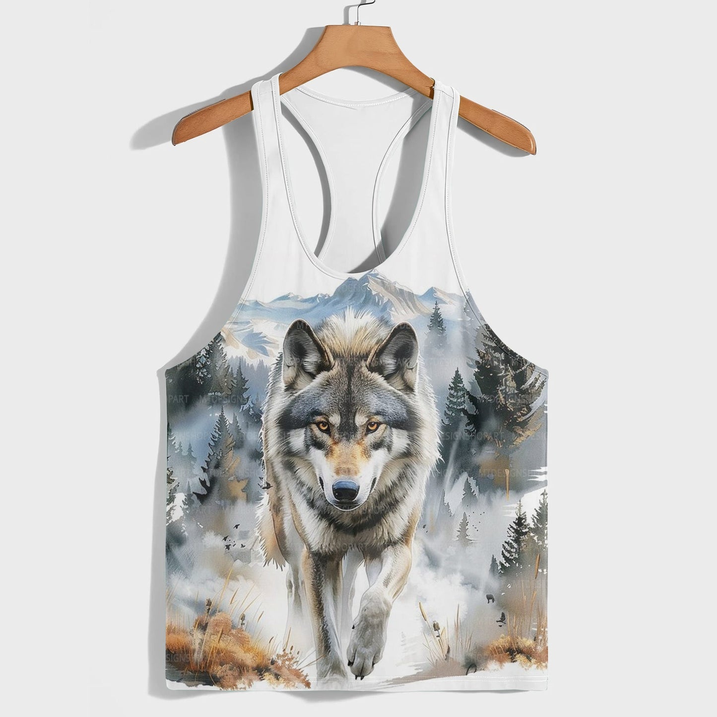 Savage Wolf Racerback Tank Top- TT01898