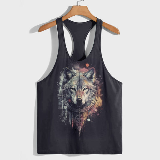 Savage Wolf Racerback Tank Top- TT01899