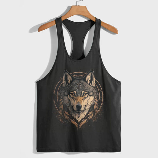 Savage Wolf Racerback Tank Top- TT01901