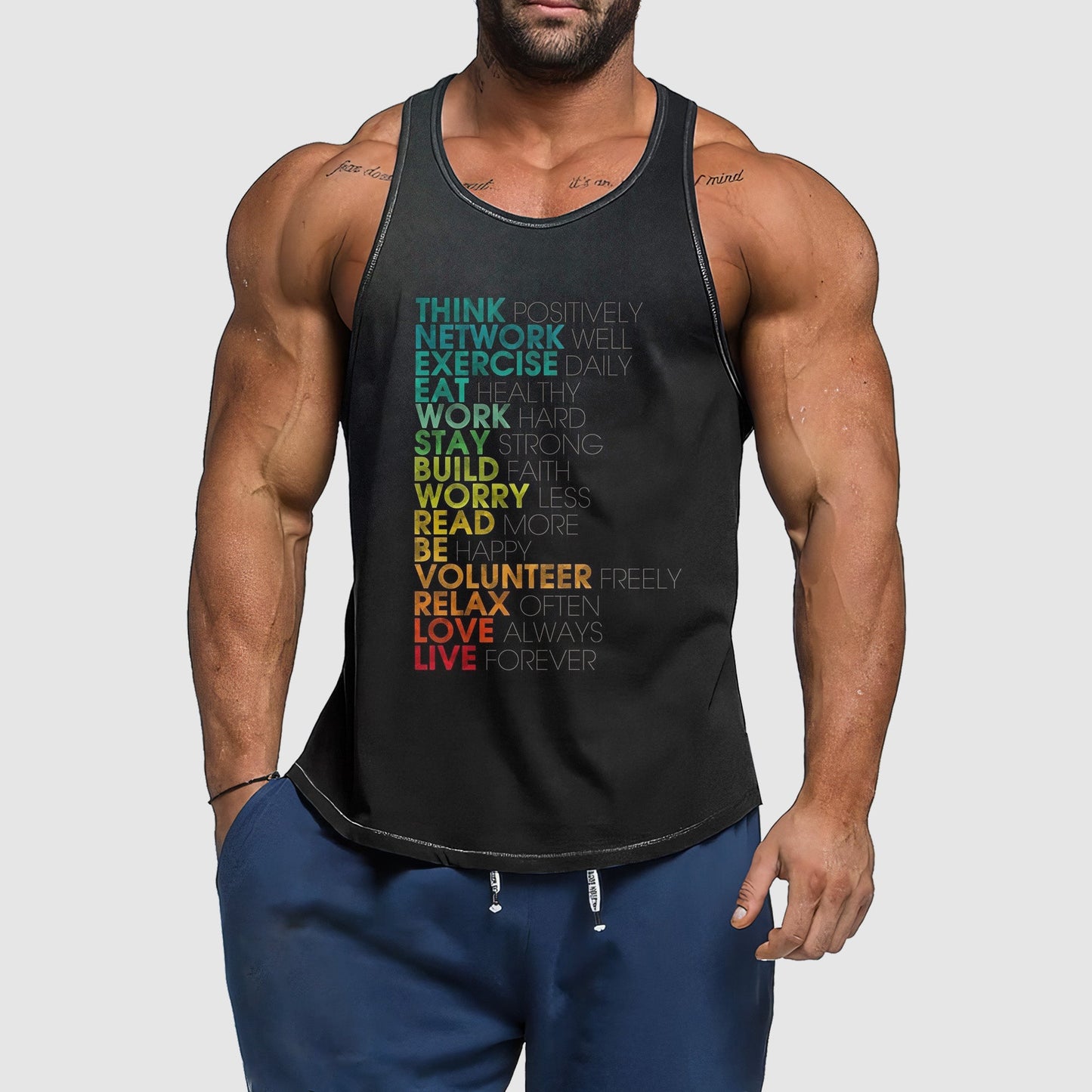 Ultimate Gym Tank Top for Men: Stay Cool and Comfy During Intense Workouts- TT02026