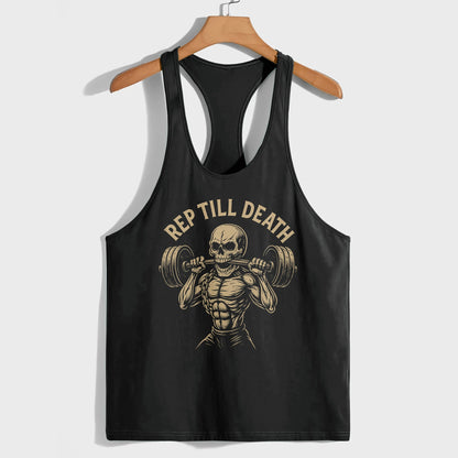 Skull 3D Racerback Tank Top- TT02298
