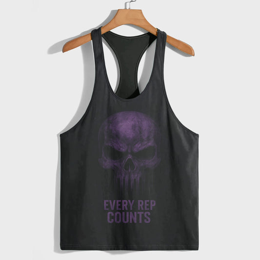 Skull 3D Racerback Tank Top- TT02321