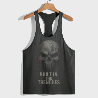 Skull 3D Racerback Tank Top- TT02322