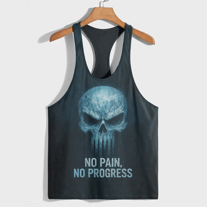 Skull 3D Racerback Tank Top- TT02323