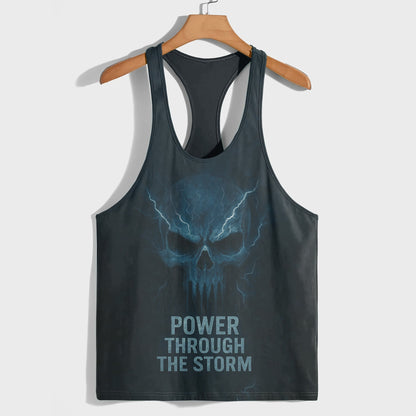 Skull 3D Racerback Tank Top- TT02324