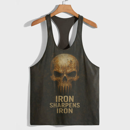 Skull 3D Racerback Tank Top- TT02325
