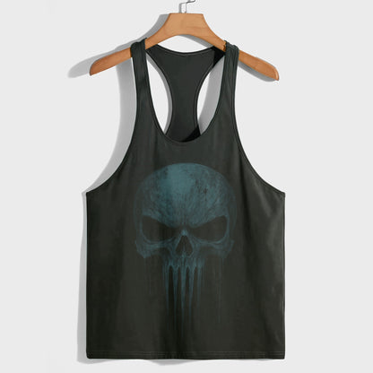 Skull 3D Racerback Tank Top- TT02327