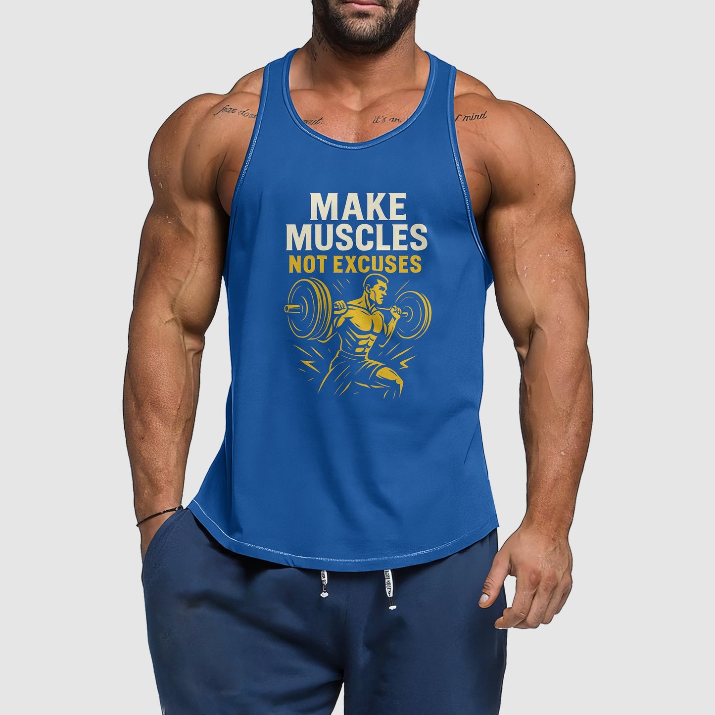 Ultimate Gym Tank Top for Men: Stay Cool and Comfy During Intense Workouts- TT02341