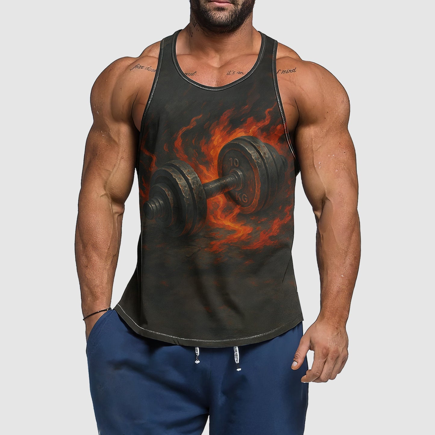 Ultimate Gym Tank Top for Men: Stay Cool and Comfy During Intense Workouts- TT02386