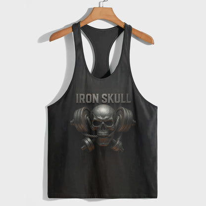Skull 3D Racerback Tank Top- TT02469