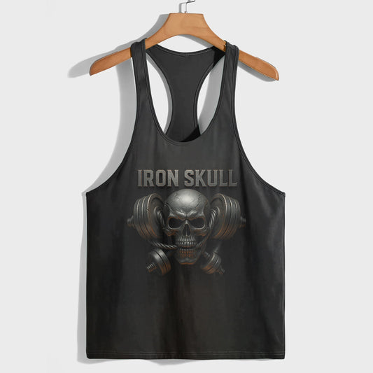Skull 3D Racerback Tank Top- TT02469