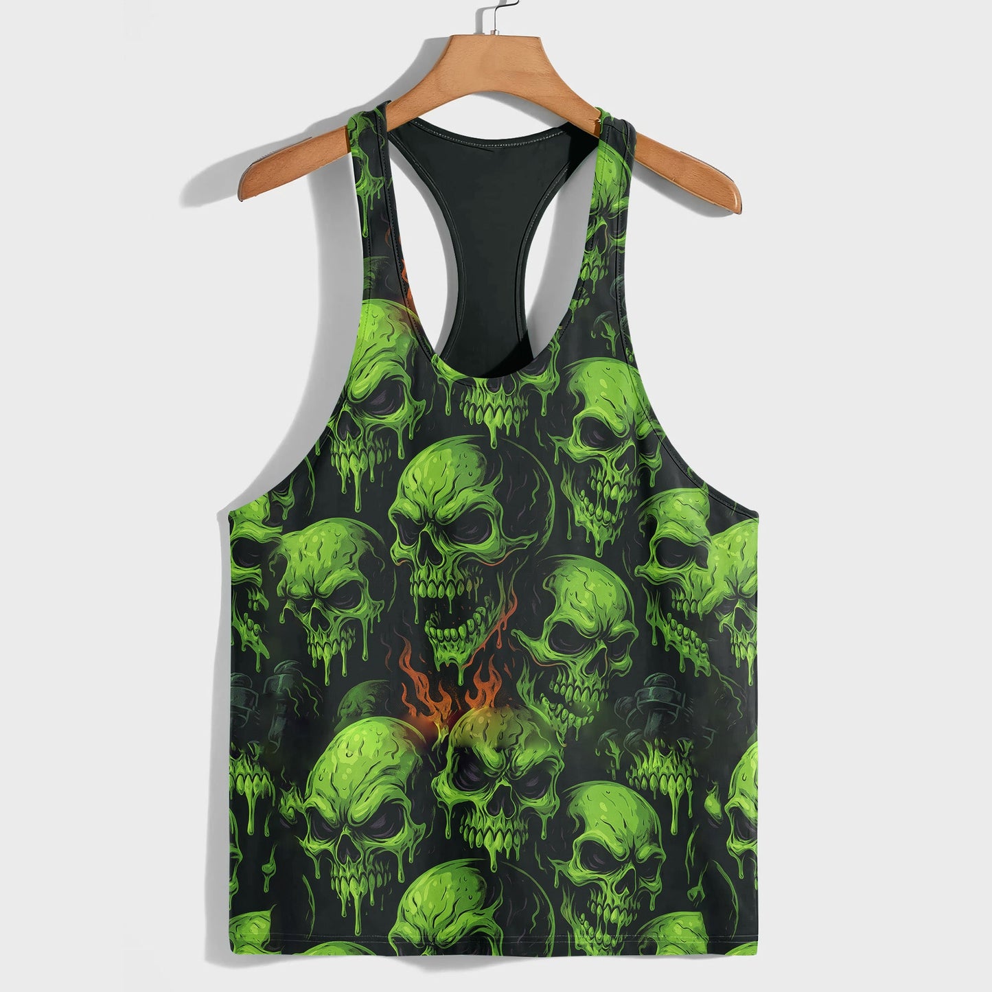 Skull 3D Racerback Tank Top- TT02470