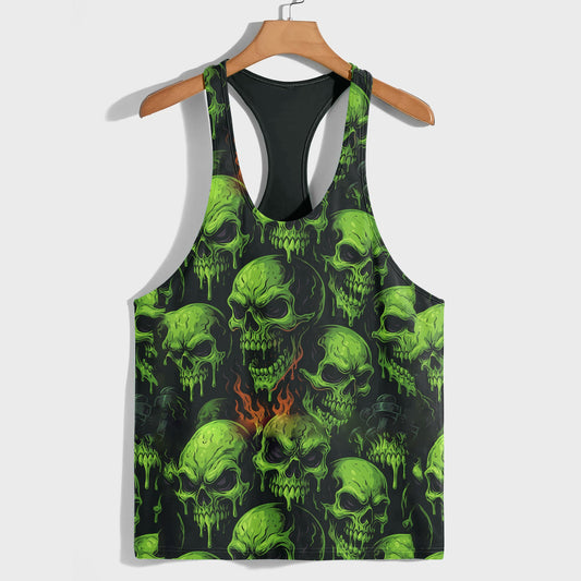 Skull 3D Racerback Tank Top- TT02470