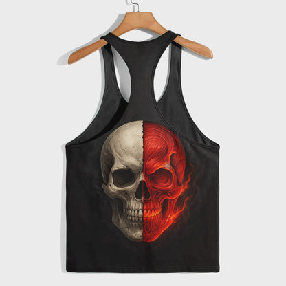 Skull 3D Racerback Tank Top- TT02472