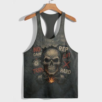 Skull 3D Racerback Tank Top- TT02474