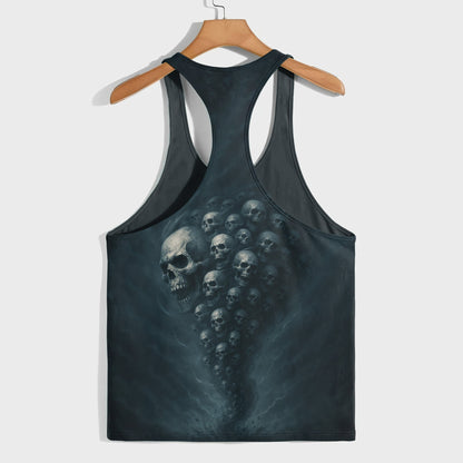 Skull 3D Racerback Tank Top- TT02475