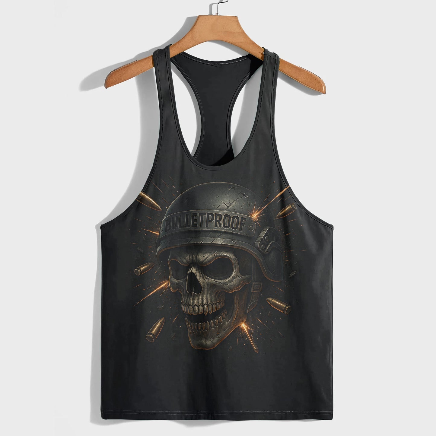 Skull 3D Racerback Tank Top- TT02476
