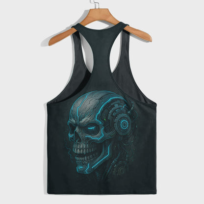 Skull 3D Racerback Tank Top- TT02477