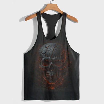 Skull 3D Racerback Tank Top- TT02479