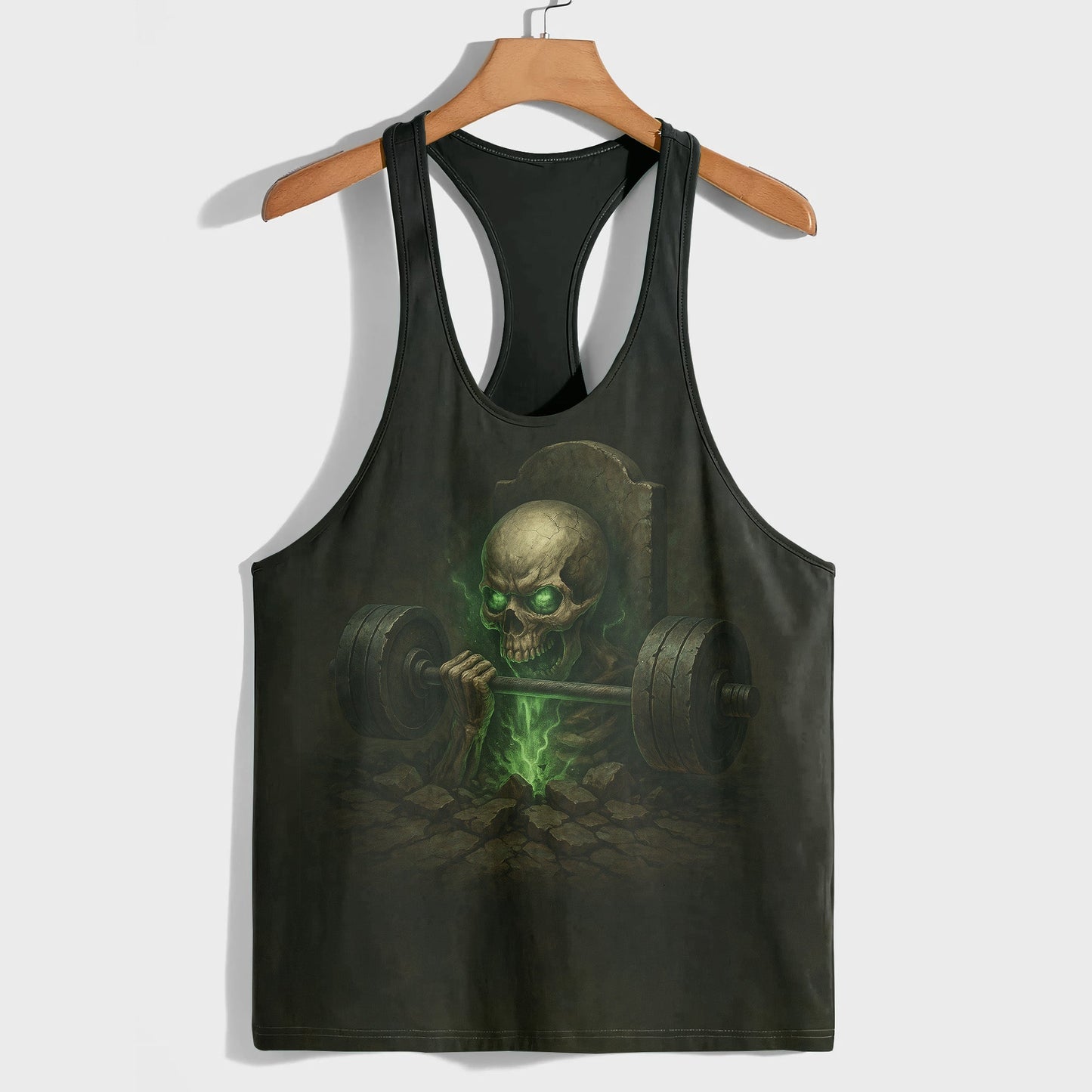 Skull 3D Racerback Tank Top- TT02482