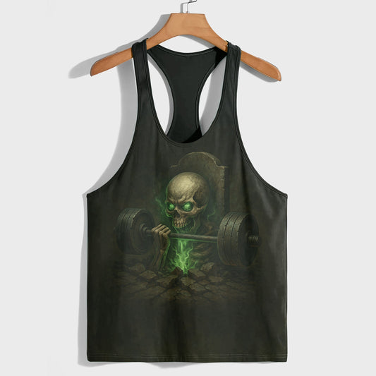 Skull 3D Racerback Tank Top- TT02482