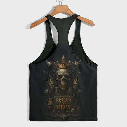 Skull 3D Racerback Tank Top- TT02483