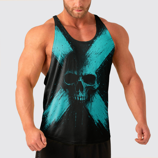 Skull Power Training Tank Top for Men- TT02572