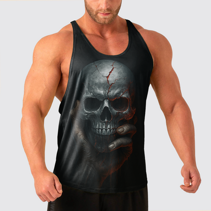 Skull Power Training Tank Top for Men- TT02573