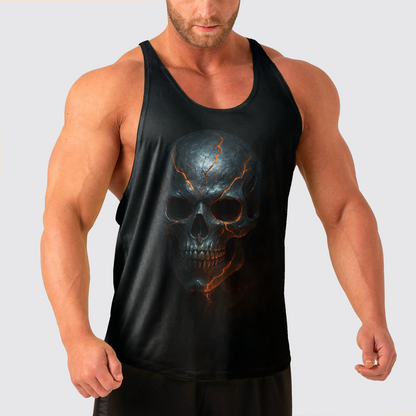 Skull Power Training Tank Top for Men- TT02574